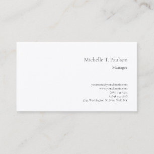 Premium Seide Minimalistisch Modern Einfach Visitenkarte