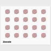 Premium Silber FLORAL Aufkleber Design (Blatt)