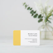 Premium Silber Schlicht Beruflich Minimalistisch Visitenkarte (Stehend Vorderseite)