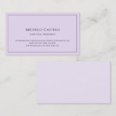 Premium Silk Beruflich Einzigartig klassisch einfa Visitenkarte (Vorne/Hinten)