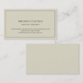 Premium Silk Beruflich Einzigartig klassisch einfa Visitenkarte (Vorne/Hinten)