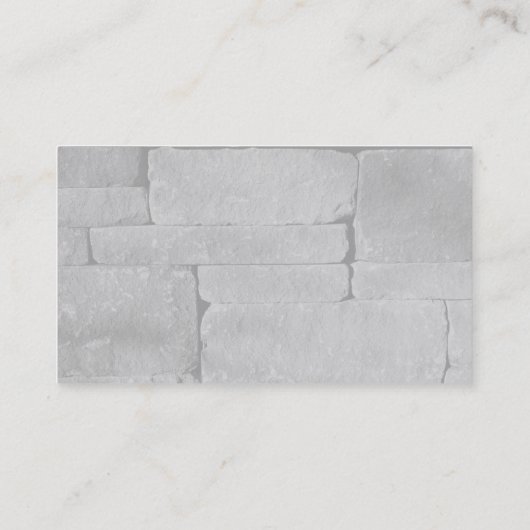 Premium Silk Beruflich Minimalistische Grau-Wand Visitenkarte (Rückseite)