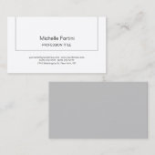 Premium Silk Elegant Schlicht Einfach Minimalistis Visitenkarte (Vorne/Hinten)