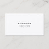 Premium Silk Elegant Schlicht Einfach Minimalistis Visitenkarte (Vorderseite)