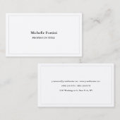 Premium Silk Elegant Schlicht Einfach Minimalistis Visitenkarte (Vorne/Hinten)