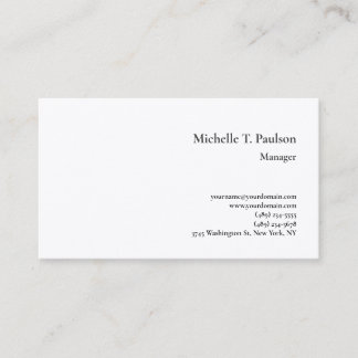 Premium Silk Minimalistisch modern Visitenkarte