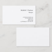 Premium Silk Minimalistisch modern Visitenkarte (Vorne/Hinten)