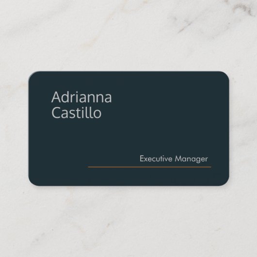 Premium Silk Minimalistisch Visitenkarte (Vorderseite)