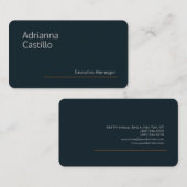 Premium Silk Minimalistisch Visitenkarte (Vorne/Hinten)