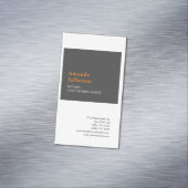 Premium Silk Modernes, Minimalistisches Berufliche Magnetische Visitenkarte (Beispiel)