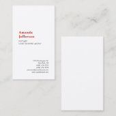 Premium Silk Modernes, Minimalistisches Berufliche Visitenkarte (Vorne/Hinten)