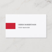 Premium Silk Modernes Minimalistisches Schlichtes Visitenkarte (Vorderseite)