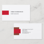 Premium Silk Modernes Minimalistisches Schlichtes Visitenkarte (Vorne/Hinten)