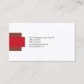 Premium Silk Modernes Minimalistisches Schlichtes Visitenkarte (Rückseite)