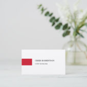 Premium Silk Modernes Minimalistisches Schlichtes Visitenkarte (Stehend Vorderseite)