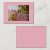 Premium Silk Pink Lilie Visitenkarte (Vorne/Hinten)