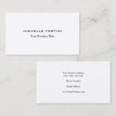 Premium Silk Trendy Minimalistisch Beruflich Visitenkarte (Vorne/Hinten)