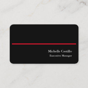 Premium Silke Schlicht Beruflich Moderne Schwarz-w Visitenkarte