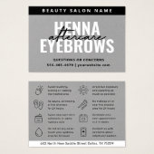 Premium Silver Eyebrow Tint Henna Brows Aftercare (Vorne & Hinten)