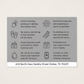 Premium Silver Eyebrow Tint Henna Brows Aftercare (Rückseite)