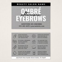 Premium Silver Gray Ombre Pulver Brows Aftercare