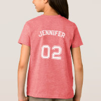 Premium Soft Teen Girl Player Name Jersey Nummer