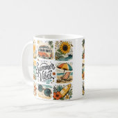Premium-Sommerdesign mit ästhetischem Flair Kaffeetasse (Vorderseite Links)