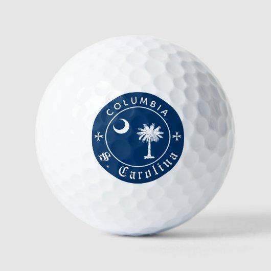 Premium South Carolina Golf, Kolumbien, Flagge Golfball (Vorderseite)
