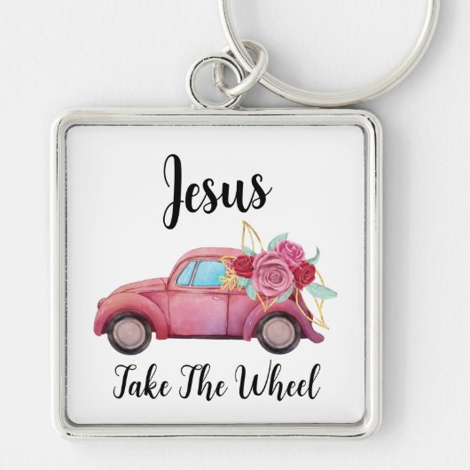 Premium Square Metal Schlüsselanhänger, klein (1,3 Schlüsselanhänger (Vorne)