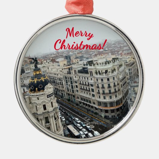 Premium Square Ornament of Madrid Aus Metall (Vorne)