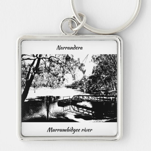 Premium Square Schlüsselanhänger, groß (5,08 cm) Schlüsselanhänger (Vorne)