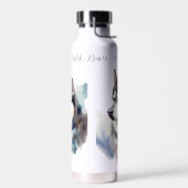 Premium Stainless Water Bottle with Artistic Siber Trinkflasche (Links)