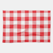 Premium Stylish Red and White Checkered Geschirrtuch (Horizontal)