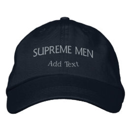 Premium Supreme Herren Kopfbedeckung Navy Formal C Bestickte Baseballkappe