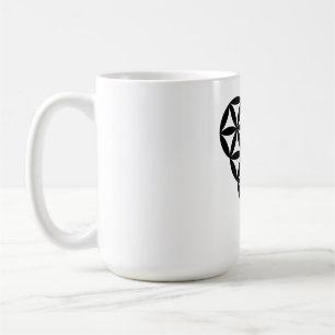 Premium Tasse mit 'Herz des Lebens' x 1, Design.
