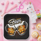 Premium-Teller für Bier Pappteller (Party)