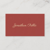 Premium Thick Modern Handwriting Name Template Visitenkarte (Vorderseite)