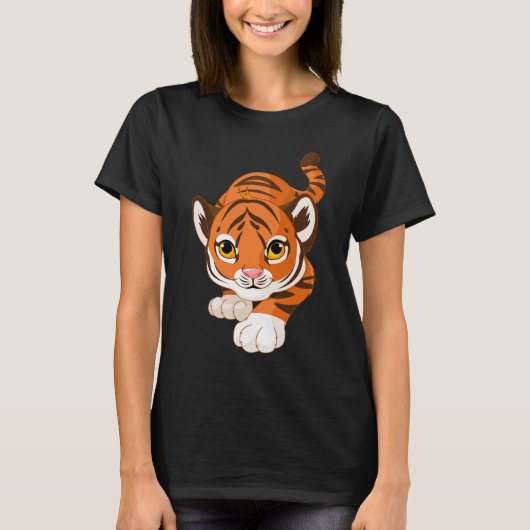 Premium Tiger Grafisches T-Shirt (Vorderseite)