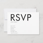 Premium Ultra-Modern kühne große Minimalistische H RSVP Karte (Vorderseite)