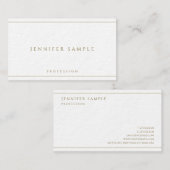 Premium Ultra Thick Faux Gold Text Luxurious Visitenkarte (Vorne/Hinten)