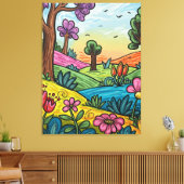 Premium umwickelte Leinwand 76 cm x 102 cm (Insitu (Wohnzimmer))