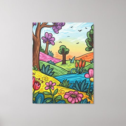 Premium umwickelte Leinwand 76 cm x 102 cm (Vorderseite)