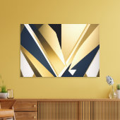 Premium-Unternehmensgeometrie Leinwanddruck (Insitu (Wohnzimmer))