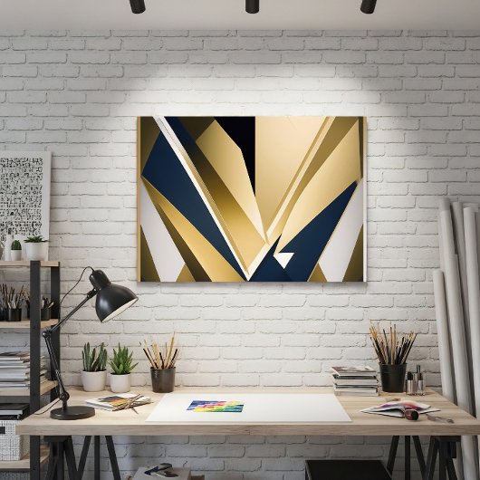 Premium-Unternehmensgeometrie Poster