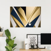 Premium-Unternehmensgeometrie Poster (Heimbüro)