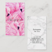 Premium Vector Flamingo Business Card Visitenkarte (Vorne/Hinten)