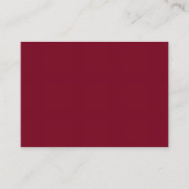 Premium verbranntes Maroon 3,5 x 2,5 Kartenformat Visitenkarte