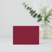 Premium verbranntes Maroon 3,5 x 2,5 Kartenformat Visitenkarte (Stehend Vorderseite)