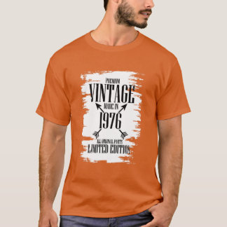 Premium Vintag Made 1976 Alle Originalteile Li T-Shirt