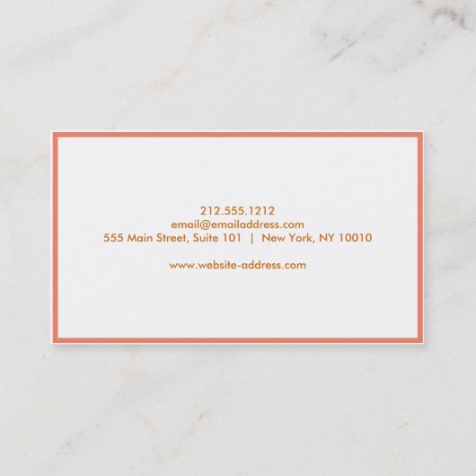 Premium Visitenkarte (Rückseite)